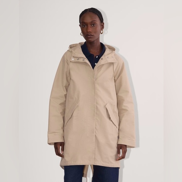 Everlane Jackets & Blazers - Everlane Cream ReNew Lightweight Anorak Jacket
